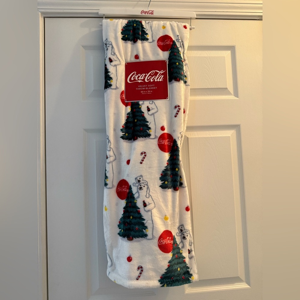 Coca-Cola Christmas Throw Blanket